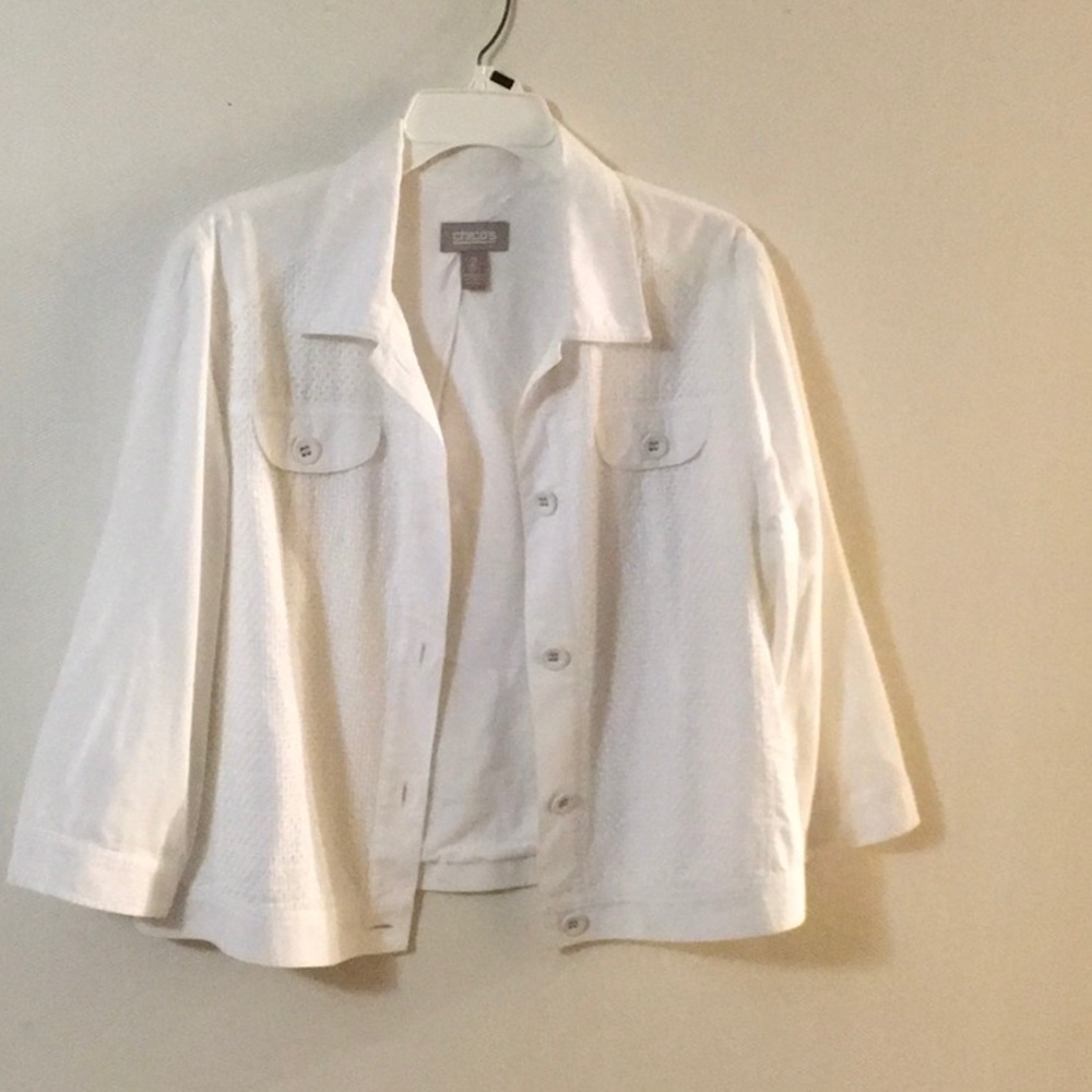 Chico’s women’s white blazer